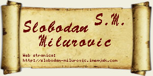 Slobodan Milurović vizit kartica